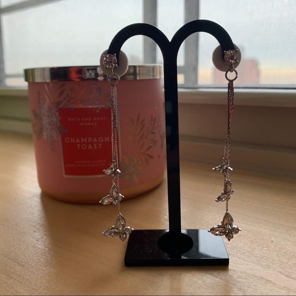 NWT butterfly drop earrings